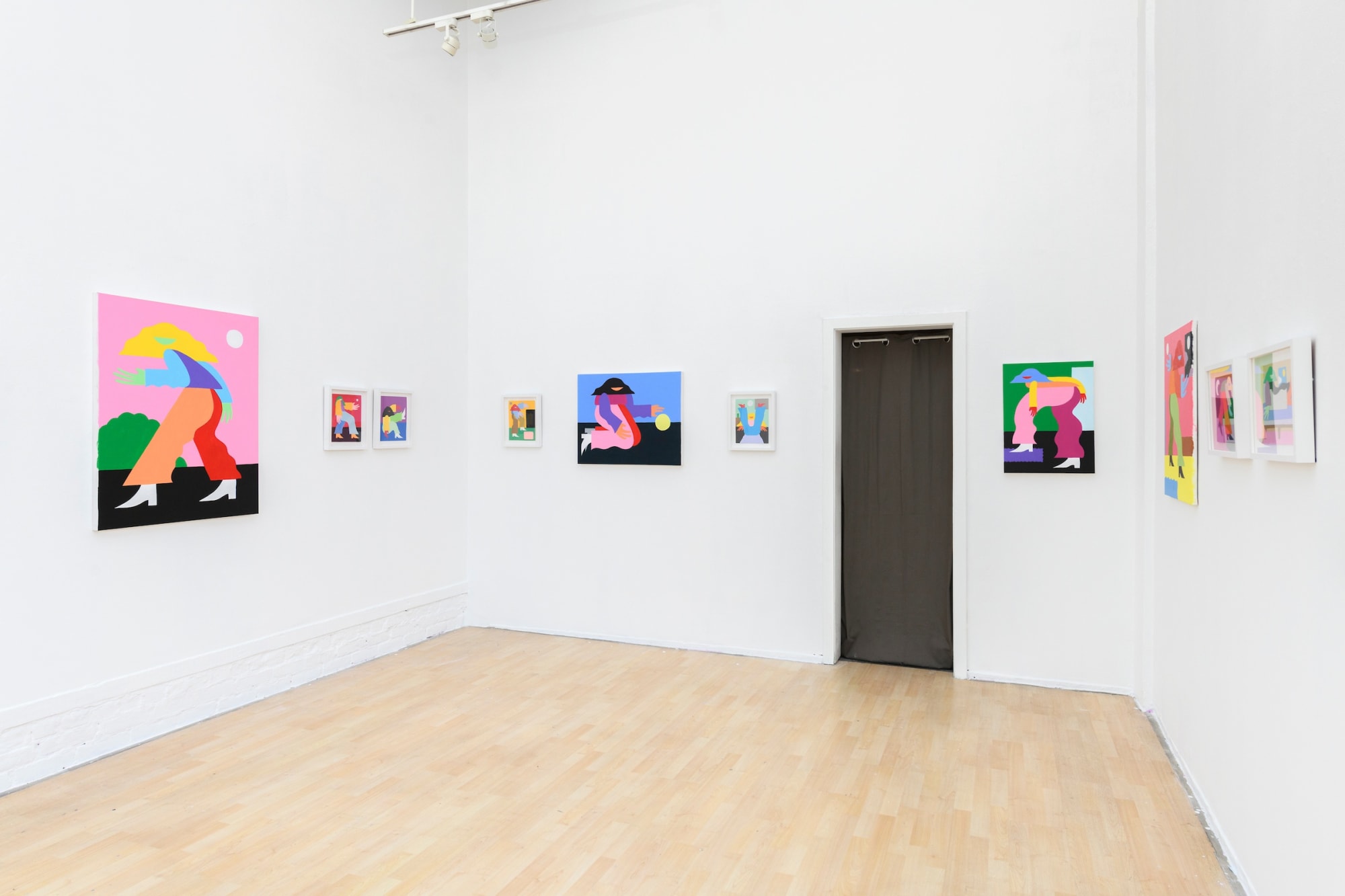 Installation photos of Marbie's solo show Loved Ones at Hashimoto Contemporary San Francisco 