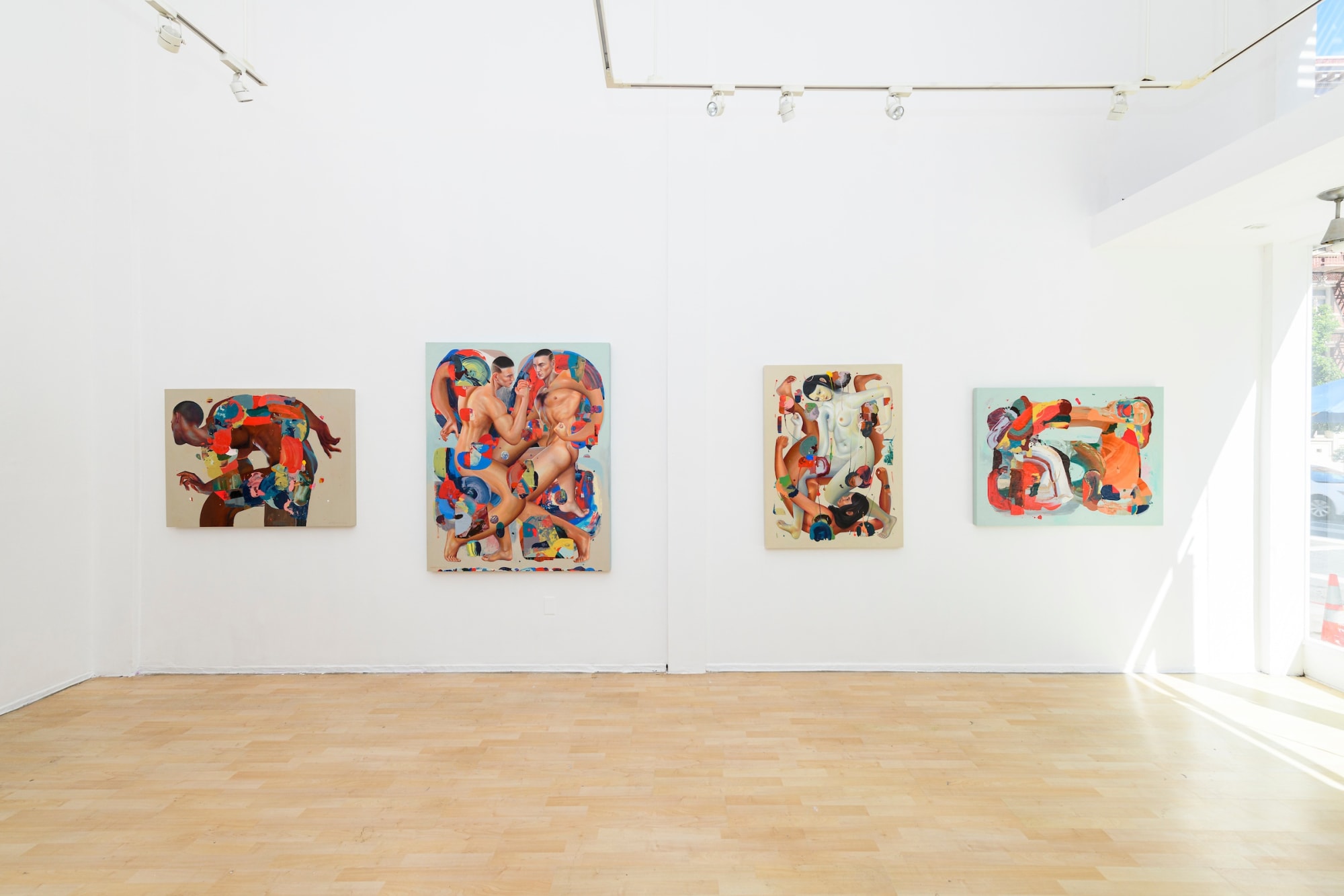 gallery wall of Erik Jones solo show at Hashimoto San Francisco 