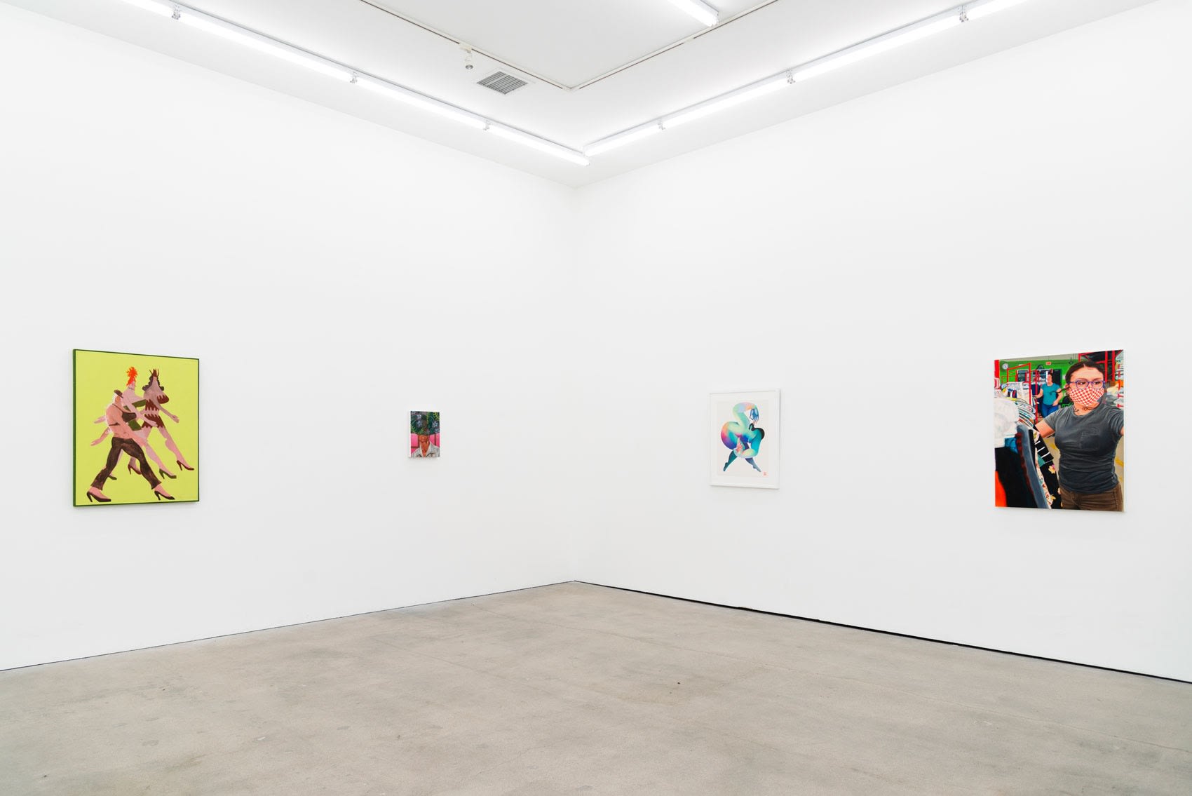 Installation image of Somebody group exhibition at Hashimoto Contemporary LA 