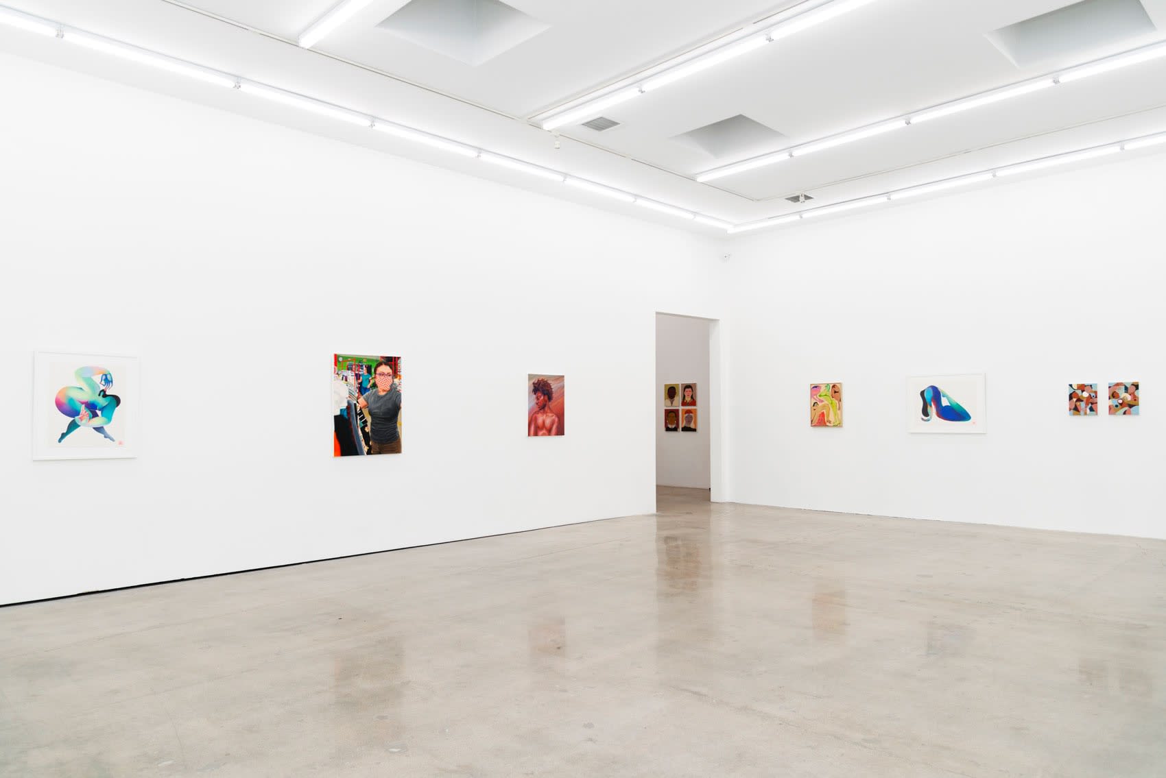 Installation image of Somebody group exhibition at Hashimoto Contemporary LA 
