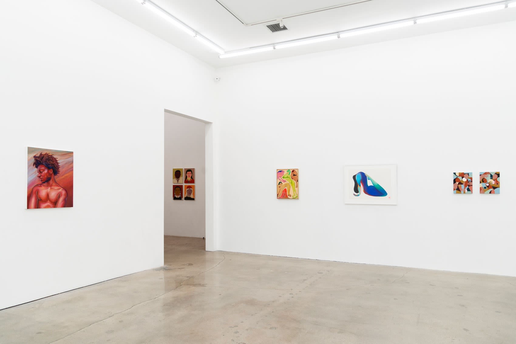 Installation image of Somebody group exhibition at Hashimoto Contemporary LA 