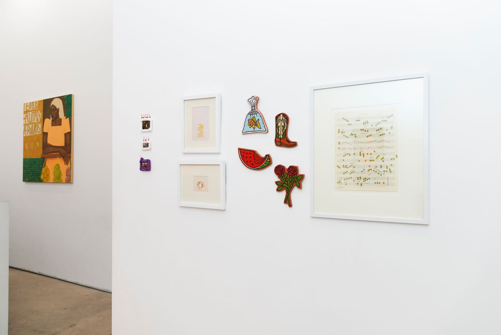 Installation photo of Potluck exhibition