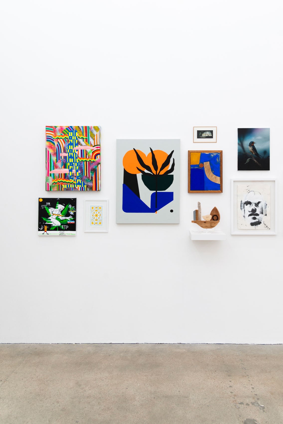 Installation image of group exhibition A Decade of the Jaunt at Hashimoto Contemporary Los Angeles