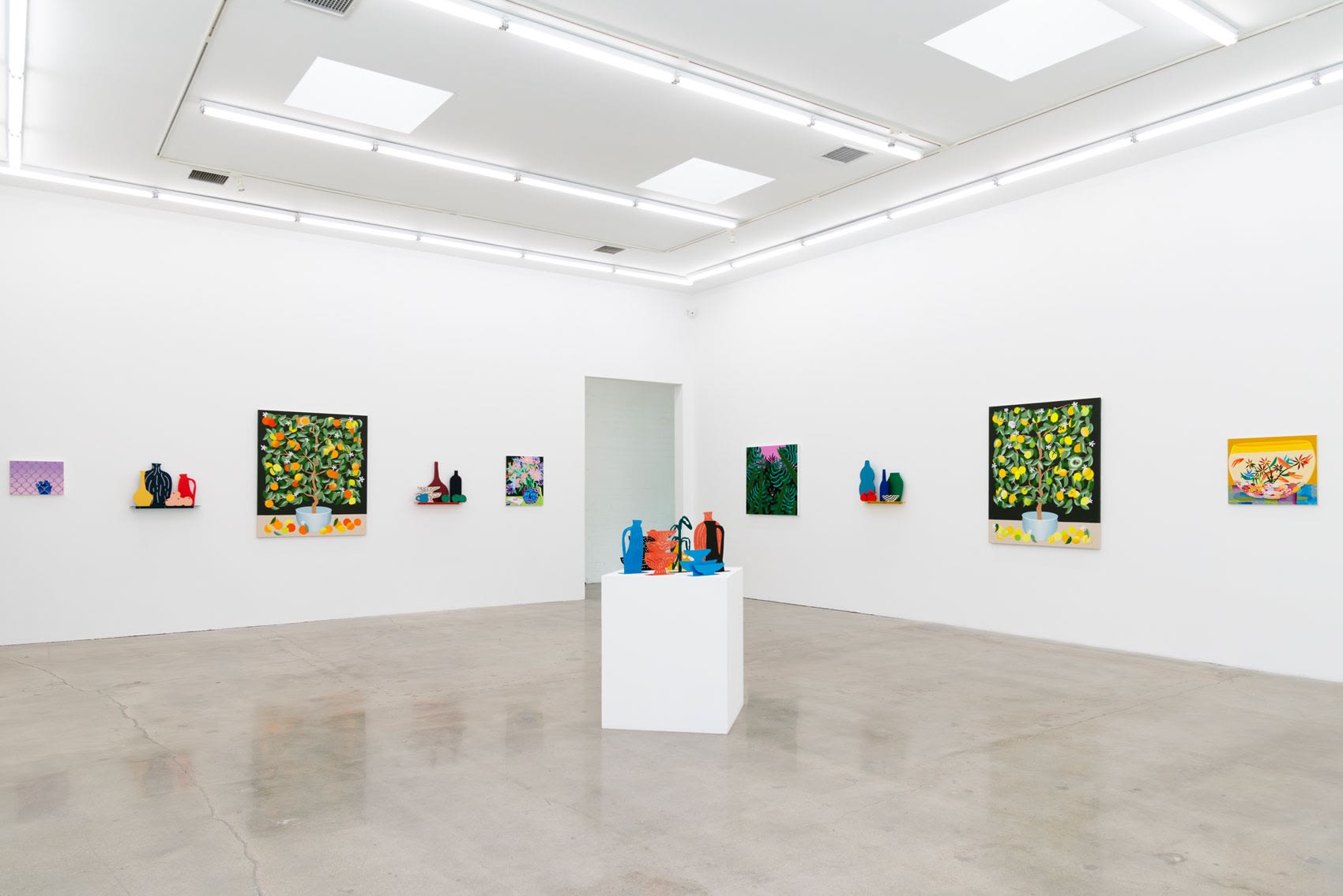 Installation view of the group exhibition Pith at Hashimoto Contemporary LA 