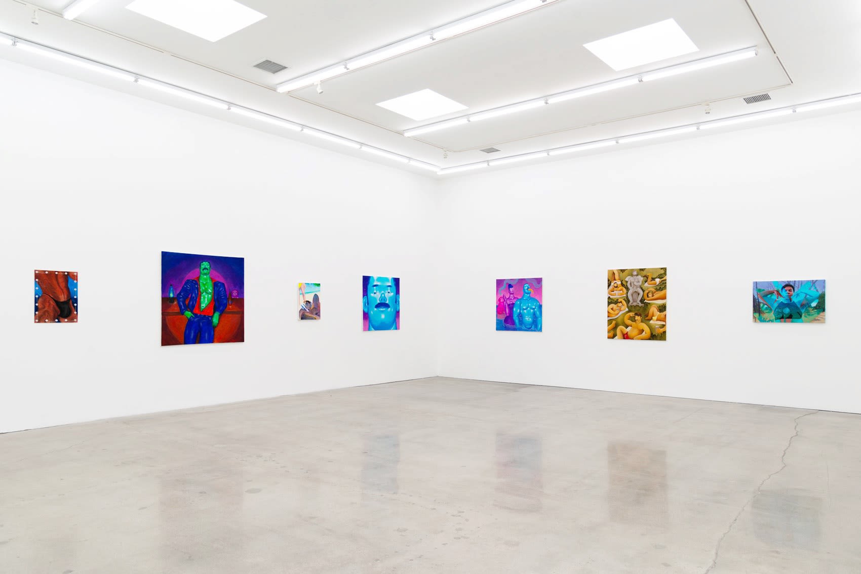 Installation shot of the group exhibition Are You A Friend Of Dorothy? at Hashimoto Contemporary LA.