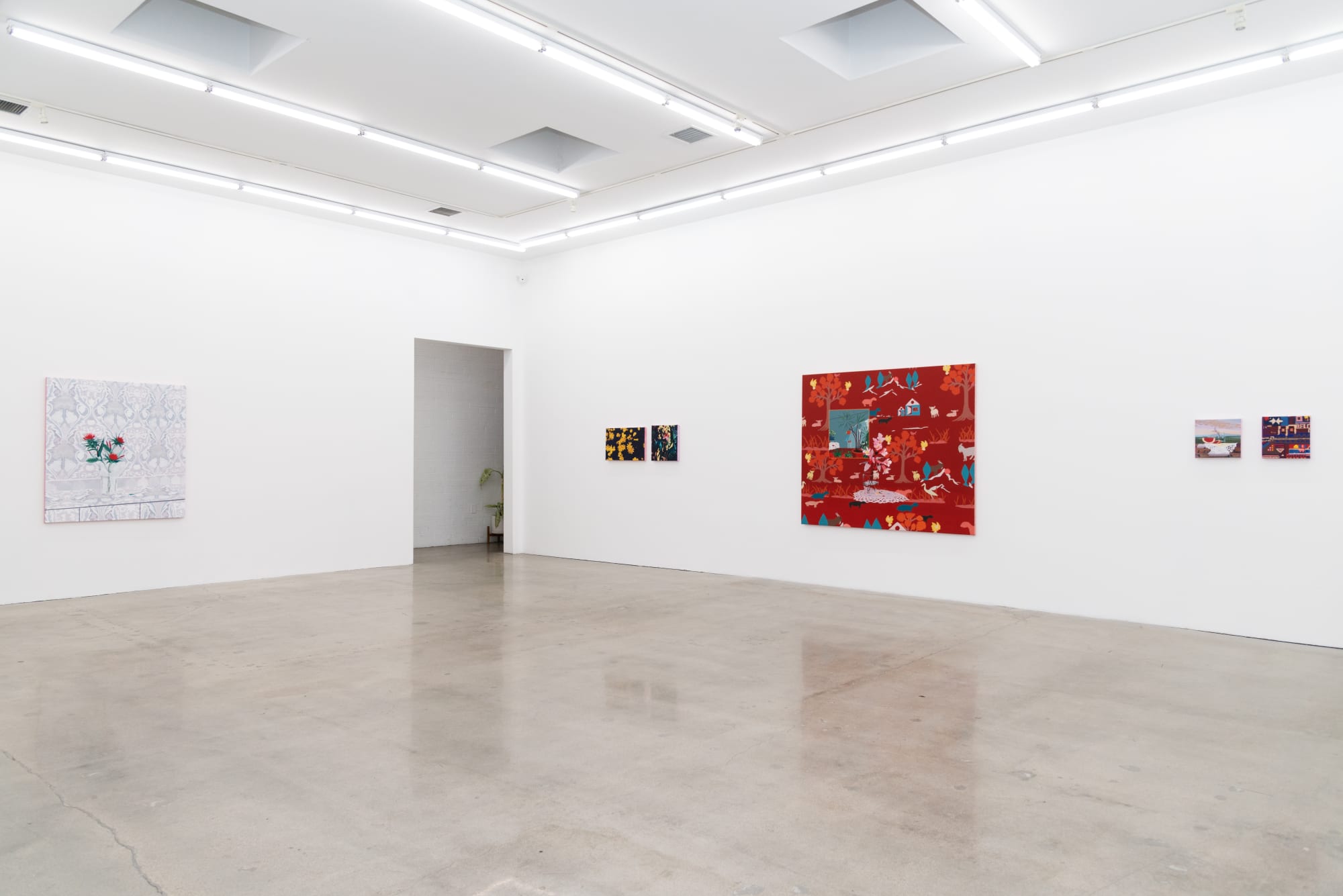 Installation image of Francisco Diaz Scotto's solo exhibition "Where Dreams Touch Ground" at Hashimoto Contemporary Los Angeles