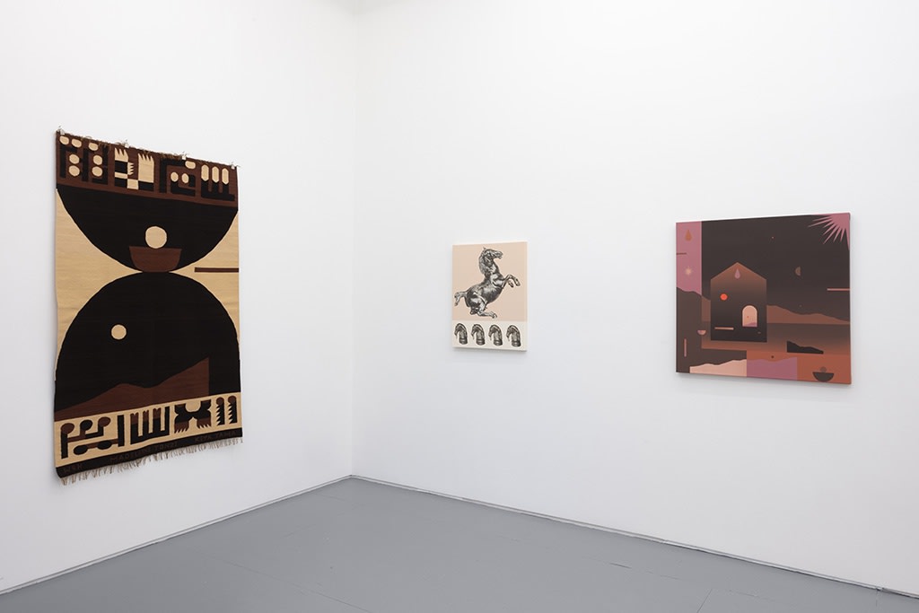 Installation image of Madeleine Tonzi and Keya Tama exhibition