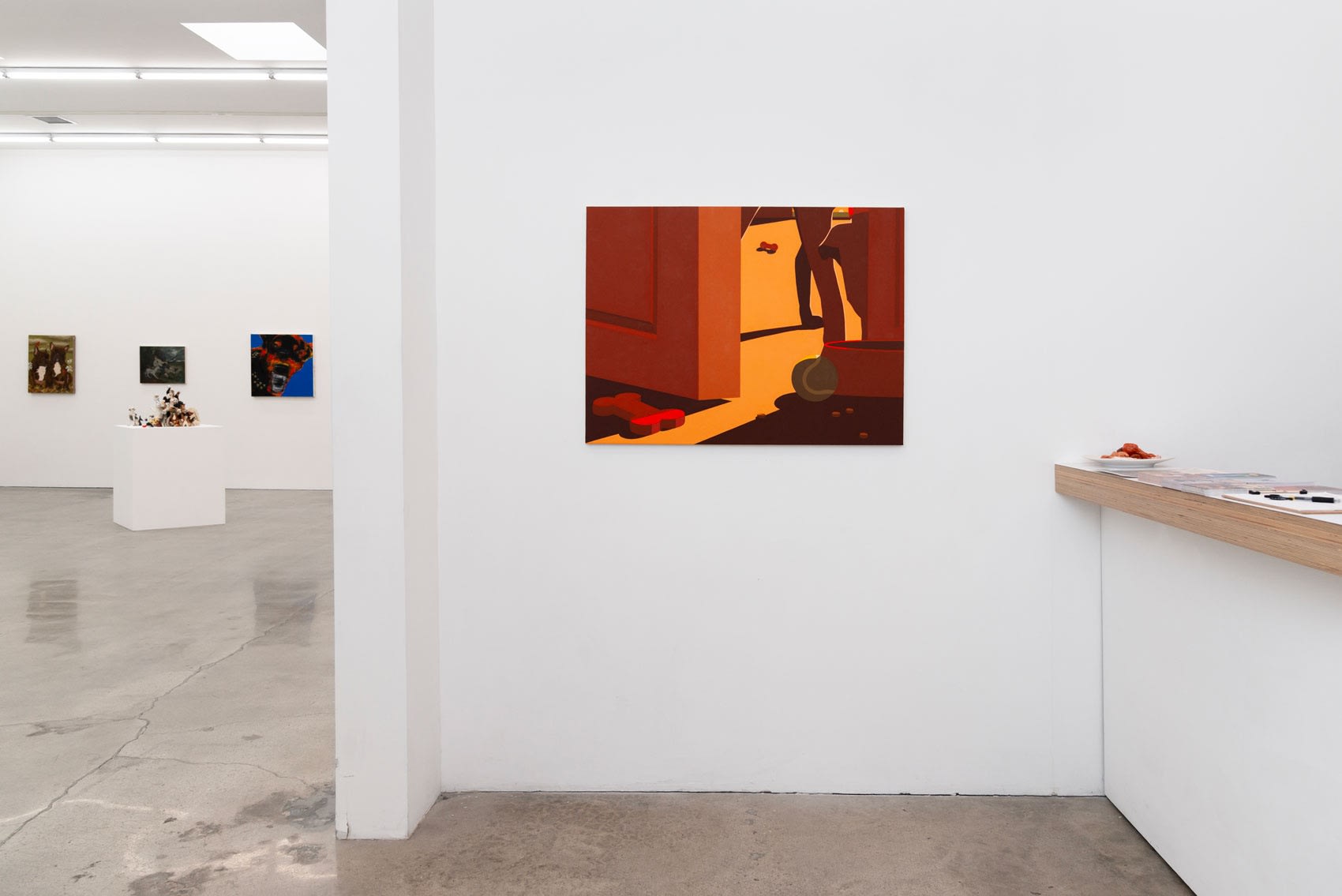 Installation image of group exhibition For The Love of Dog at Hashimoto Contemporary Los Angeles