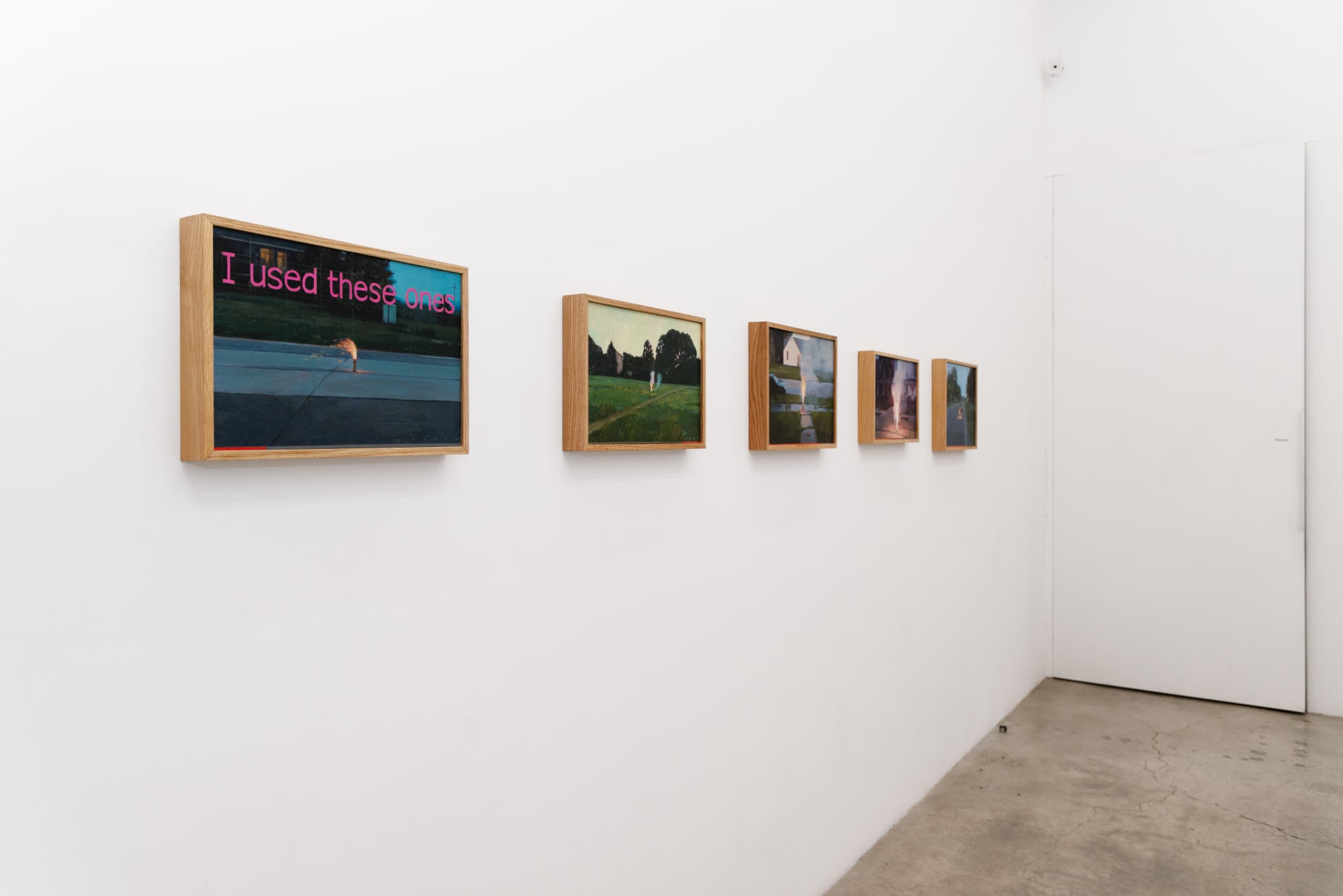 Installation image of Pat Perry's solo exhibition Which World at Hashimoto Contemporary Los Angeles