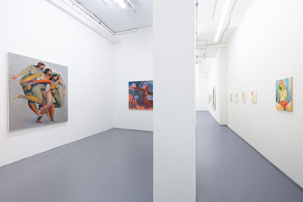 Installation image of Erik Jones exhibition in NYC