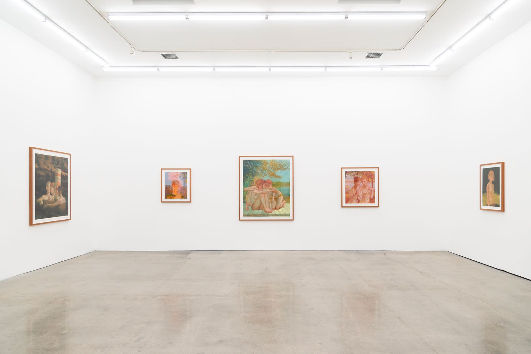 Installation image of Rachel Gregor's solo exhibition Still Summer at Hashimoto Contemporary Los Angeles