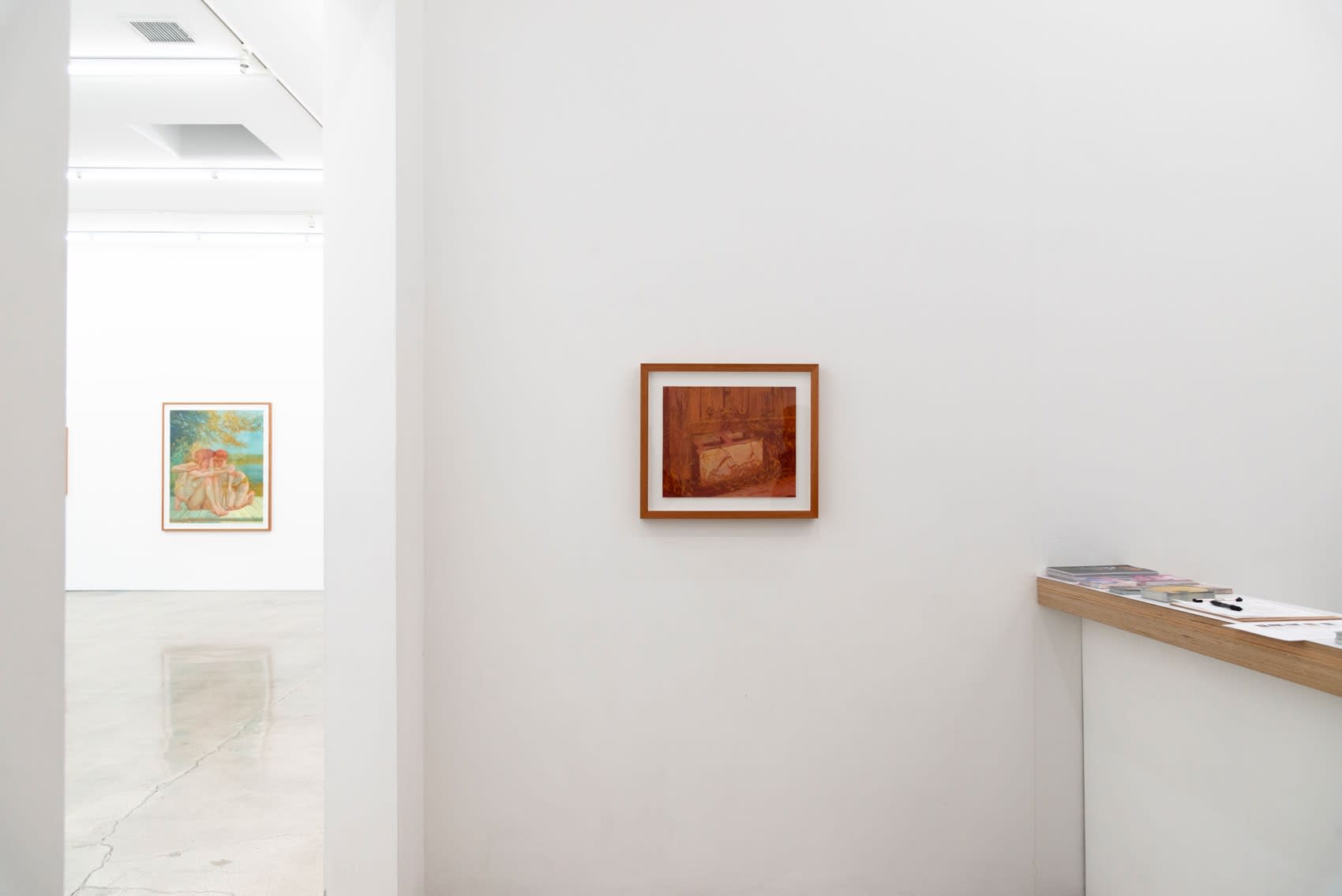 Installation image of Rachel Gregor's solo exhibition Still Summer at Hashimoto Contemporary Los Angeles