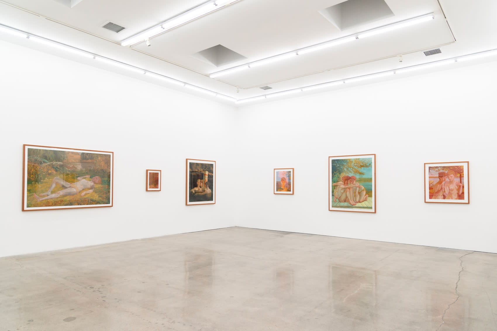 Installation image of Rachel Gregor's solo exhibition Still Summer at Hashimoto Contemporary Los Angeles