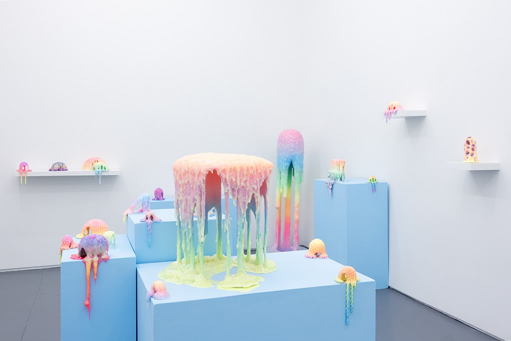 installation view of Dan Lam sculpture exhibition 