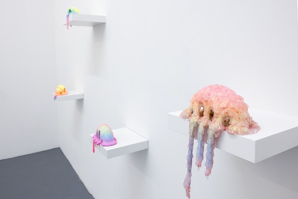 installation view of Dan Lam sculpture exhibition 