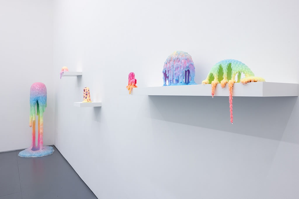 installation view of Dan Lam sculpture exhibition 