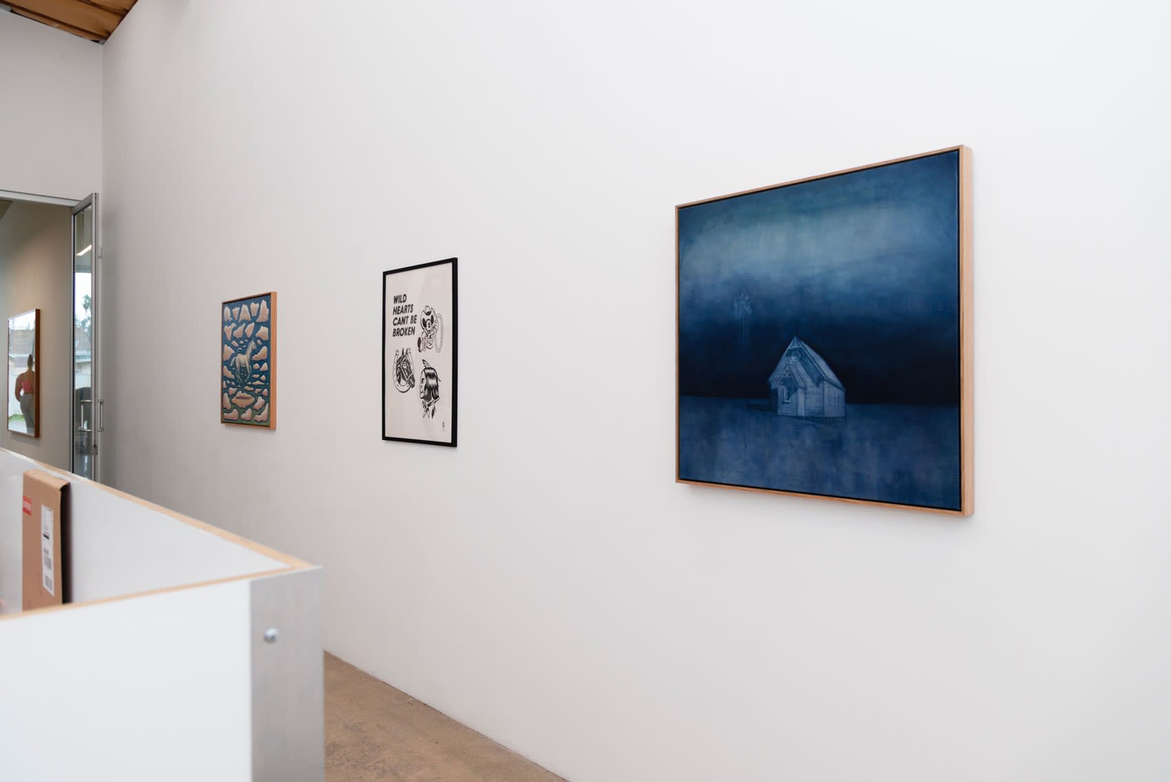 Installation images of group exhibition Weird West at Hashimoto Contemporary Los Angeles