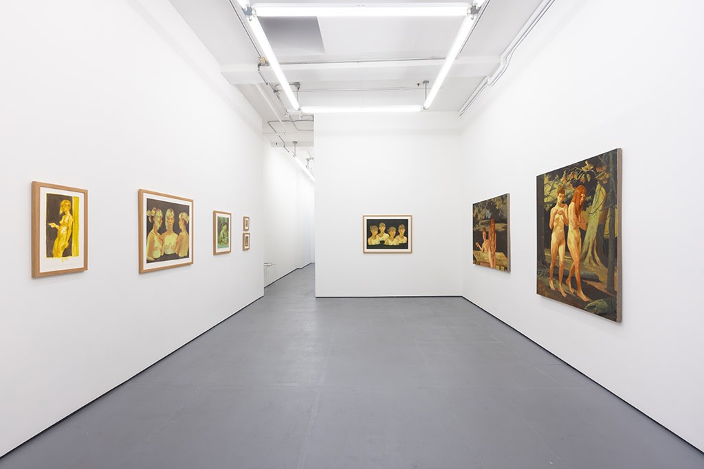 Installation image of Rachel Gregor exhibition "Cruel Babes"