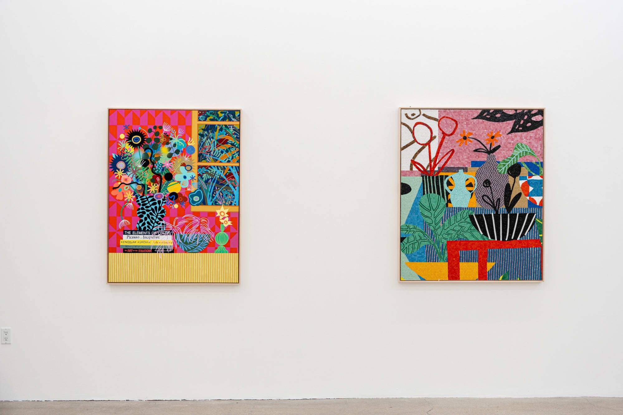 Installation image of Mary Finlayson's artwork at Hashimoto Contemporary Los Angeles
