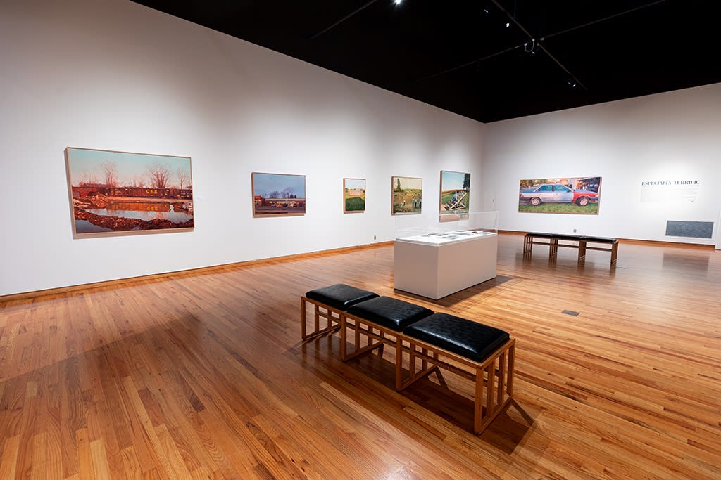 Installation image of Pat Perry's work at the Fort Wayne Museum of Art