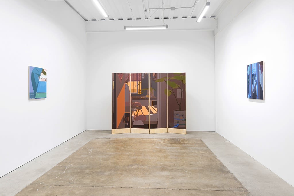 Installation view of Adrian Kay Wong "Same Time, Same Place," at Hashimoto Contemporary San Francisco
