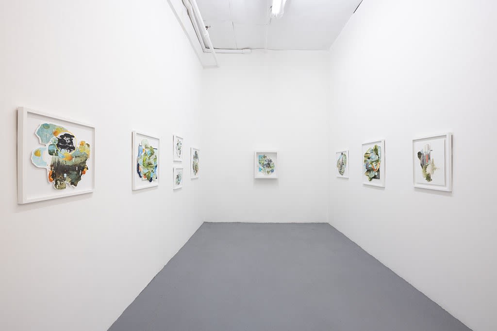 Installation view of Gregory Euclide's Assembled Lands