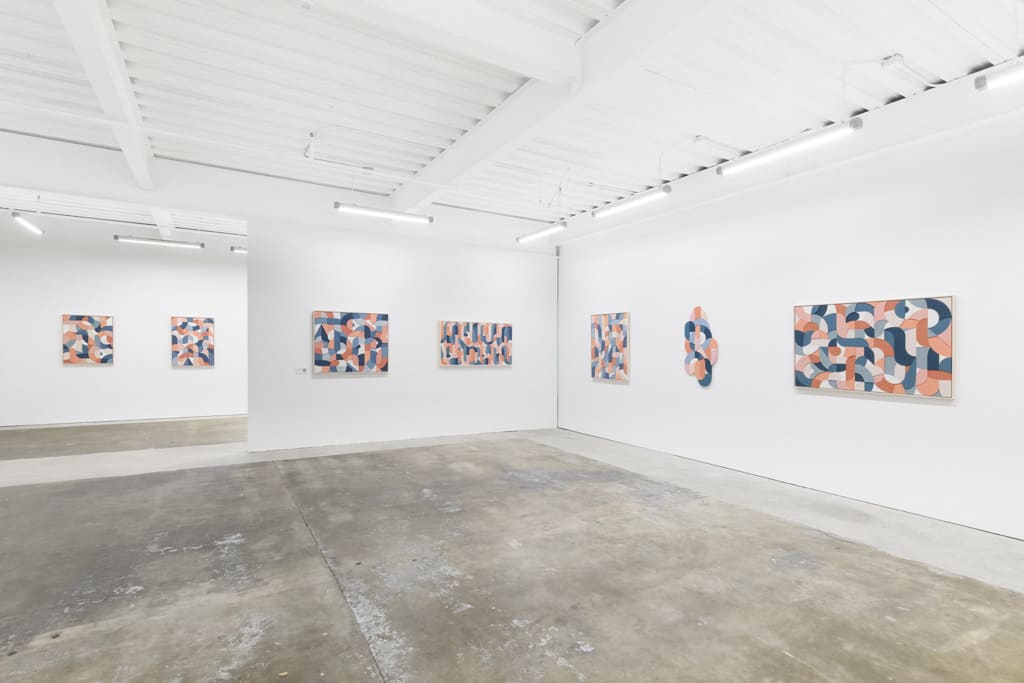 Installation view of artist Scott Albrecht's solo exhibition "What Holds Us" at Hashimoto Contemporary, San Francisco