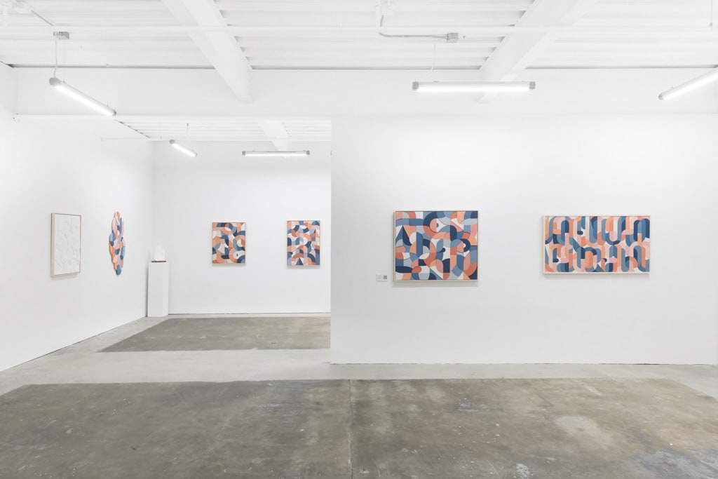 Installation view of artist Scott Albrecht's solo exhibition "What Holds Us" at Hashimoto Contemporary, San Francisco