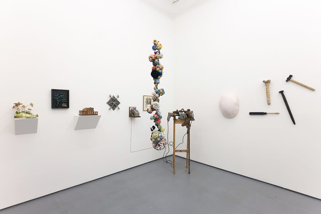 Install photo of gallery during "The Invisible Dog Goes for a Walk" group exhibition