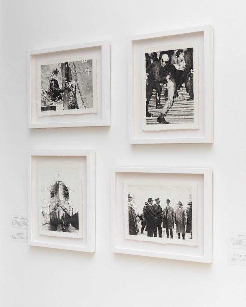 Installation image from Joel Daniel Phillips' "Hazards May Be Present II" at Hashimoto Contemporary SF