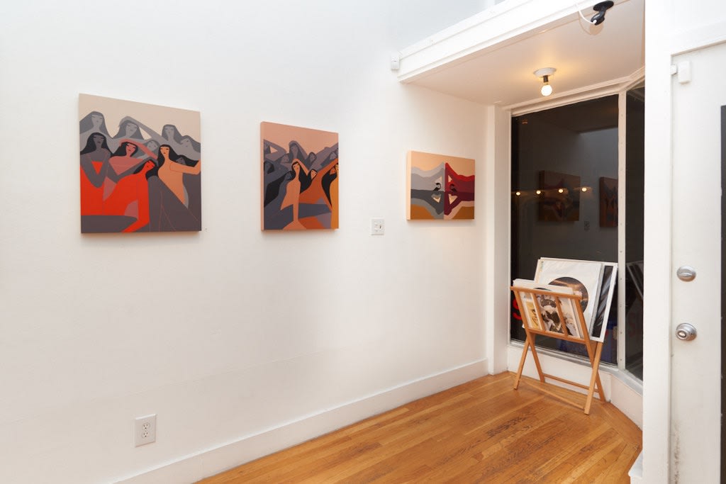 Installation image from Laura Berger's "Sentient" at Hashimoto Contemporary SF