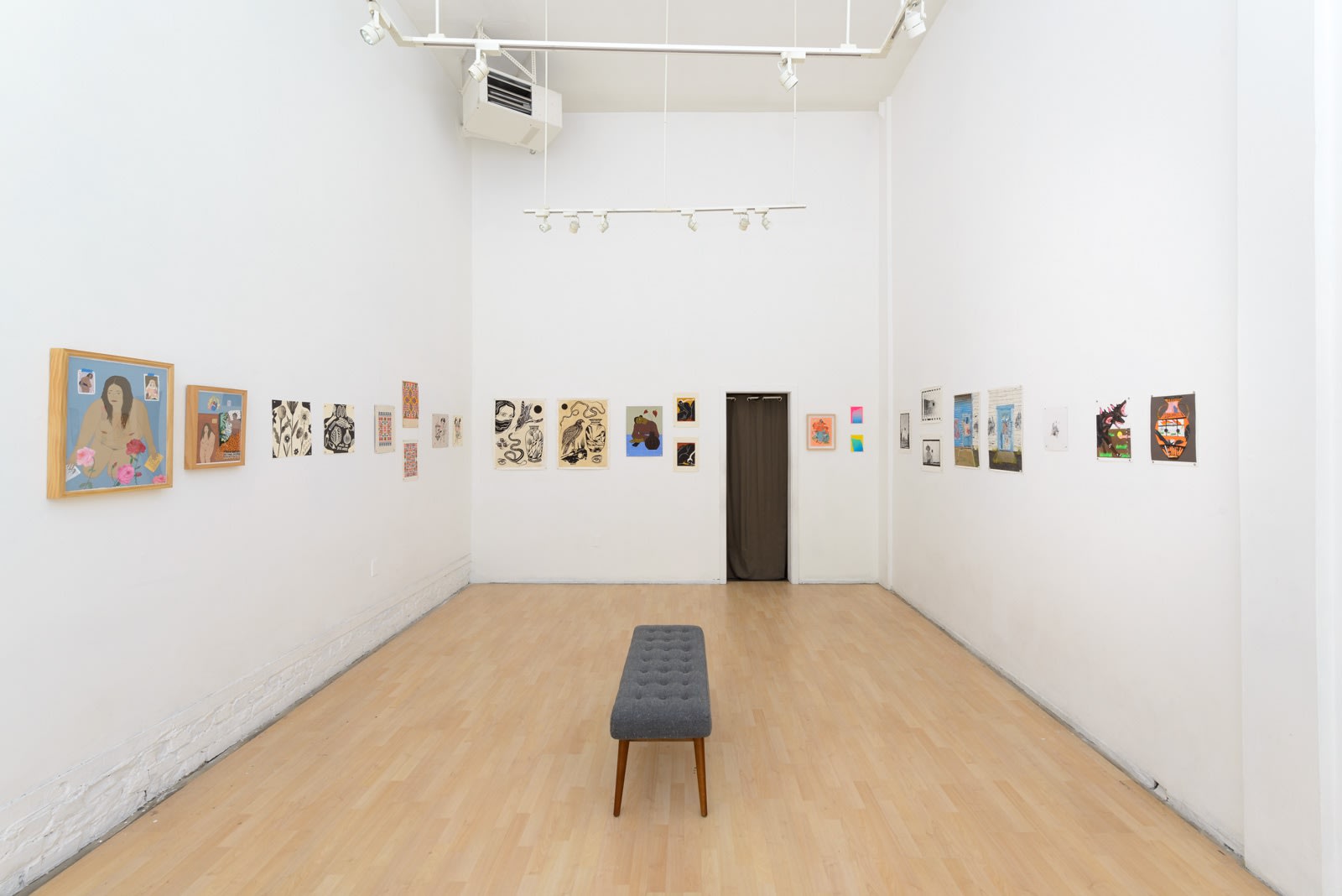 Installation view of "Friends & Family" group show in SF