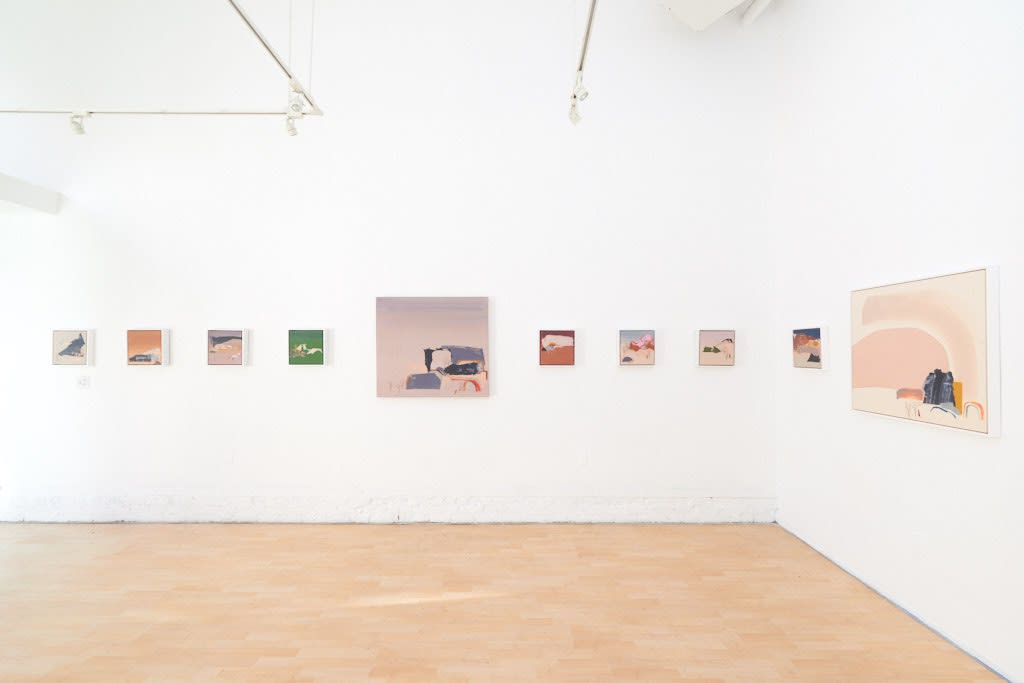 Installation image from Seonna Hong's exhibition "Things Will Get Better" at Hashimoto Contemporary SF