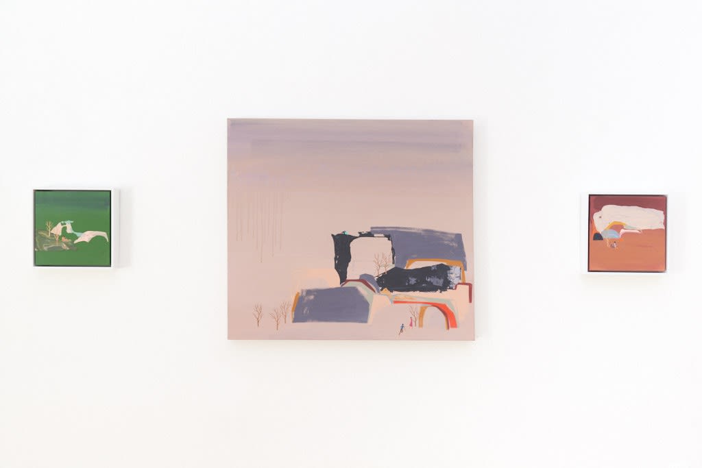 Installation image from Seonna Hong's exhibition "Things Will Get Better" at Hashimoto Contemporary SF