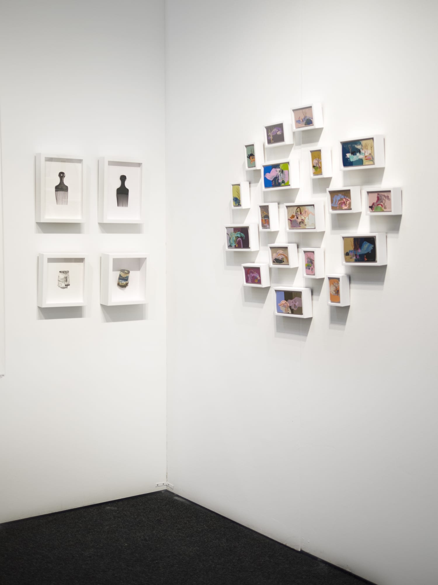 Art fair booth installation at Art on Paper