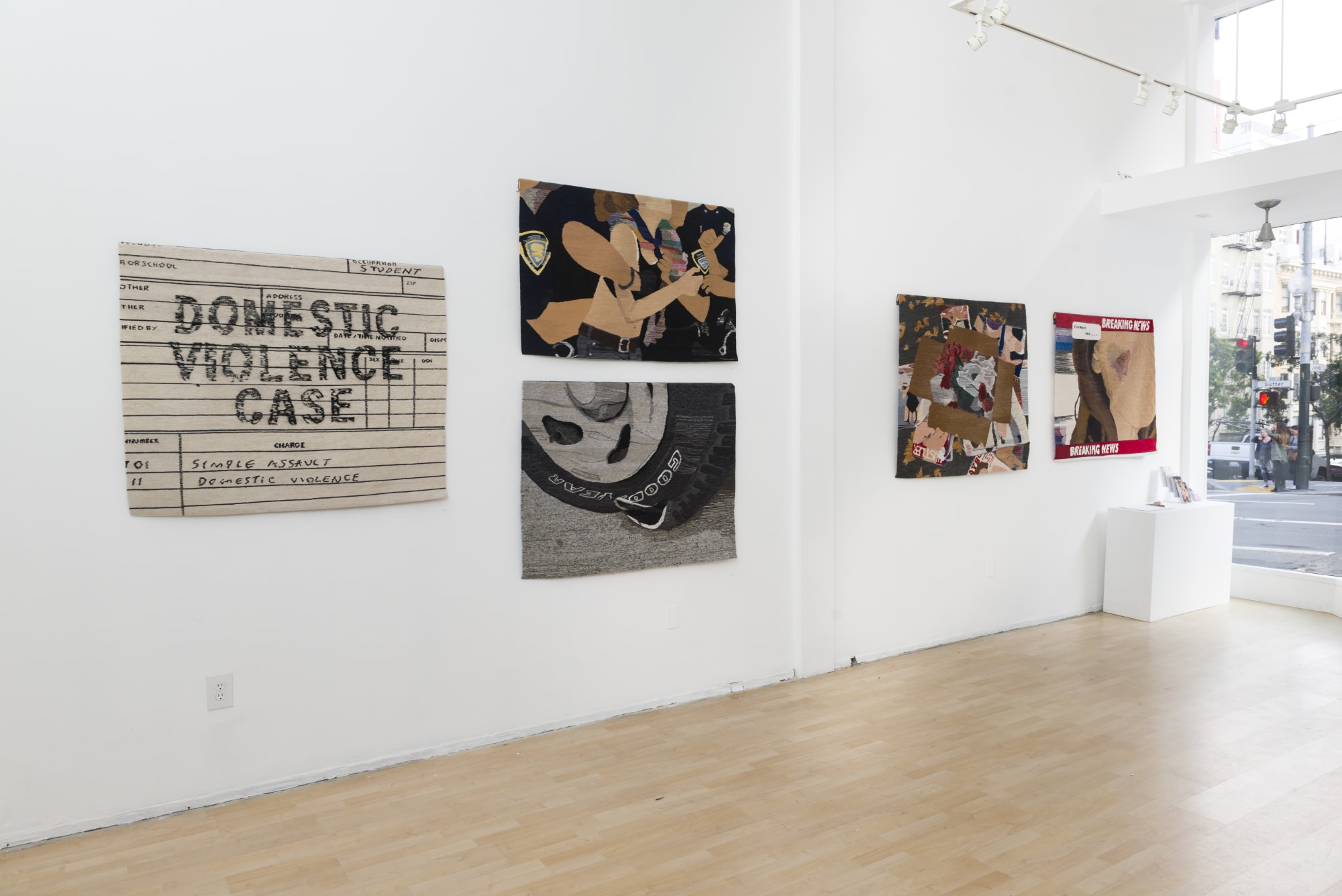 Installation image from Erin M. Riley's  "Simple" at Hashimoto Contemporary SF