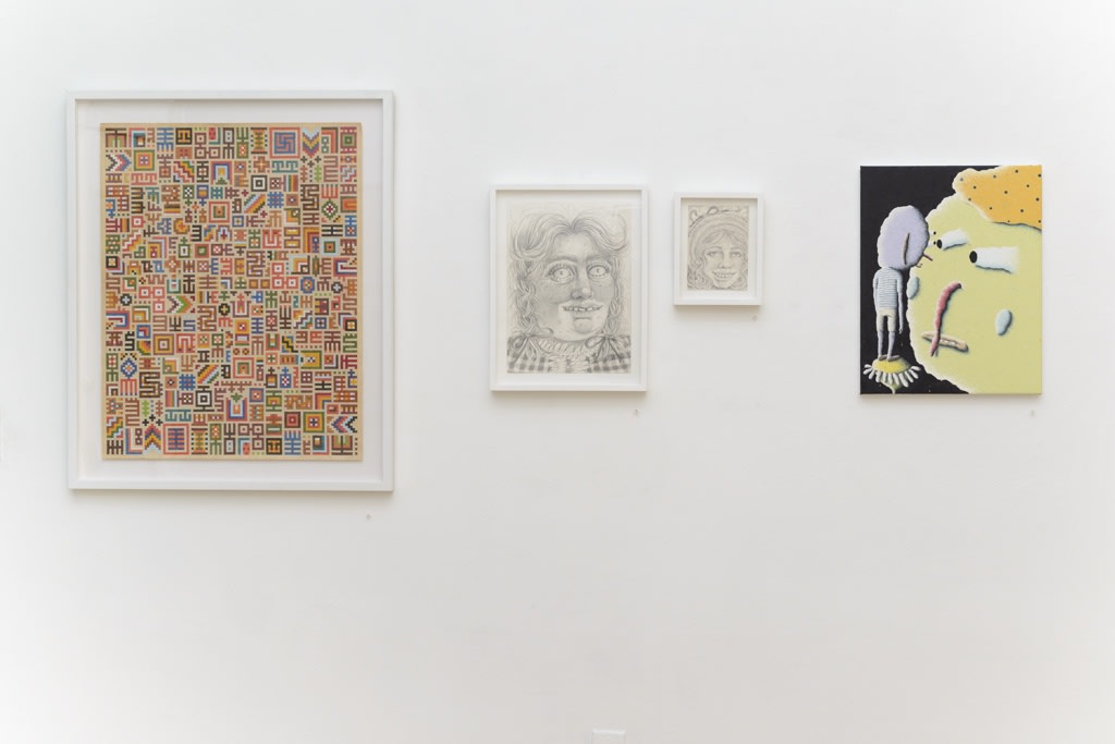 opening night photos of gallery wall for 'A Tree Falls In The Woods'