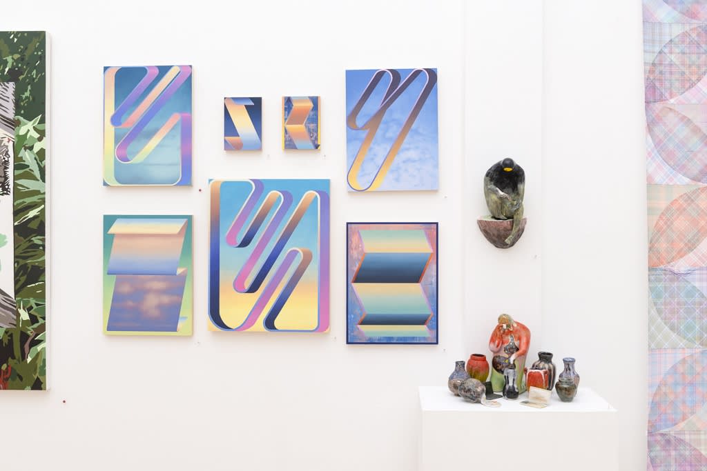 Installation image from "Reading Between the Lines" curated by Anna Valdez at Hashimoto Contemporary SF