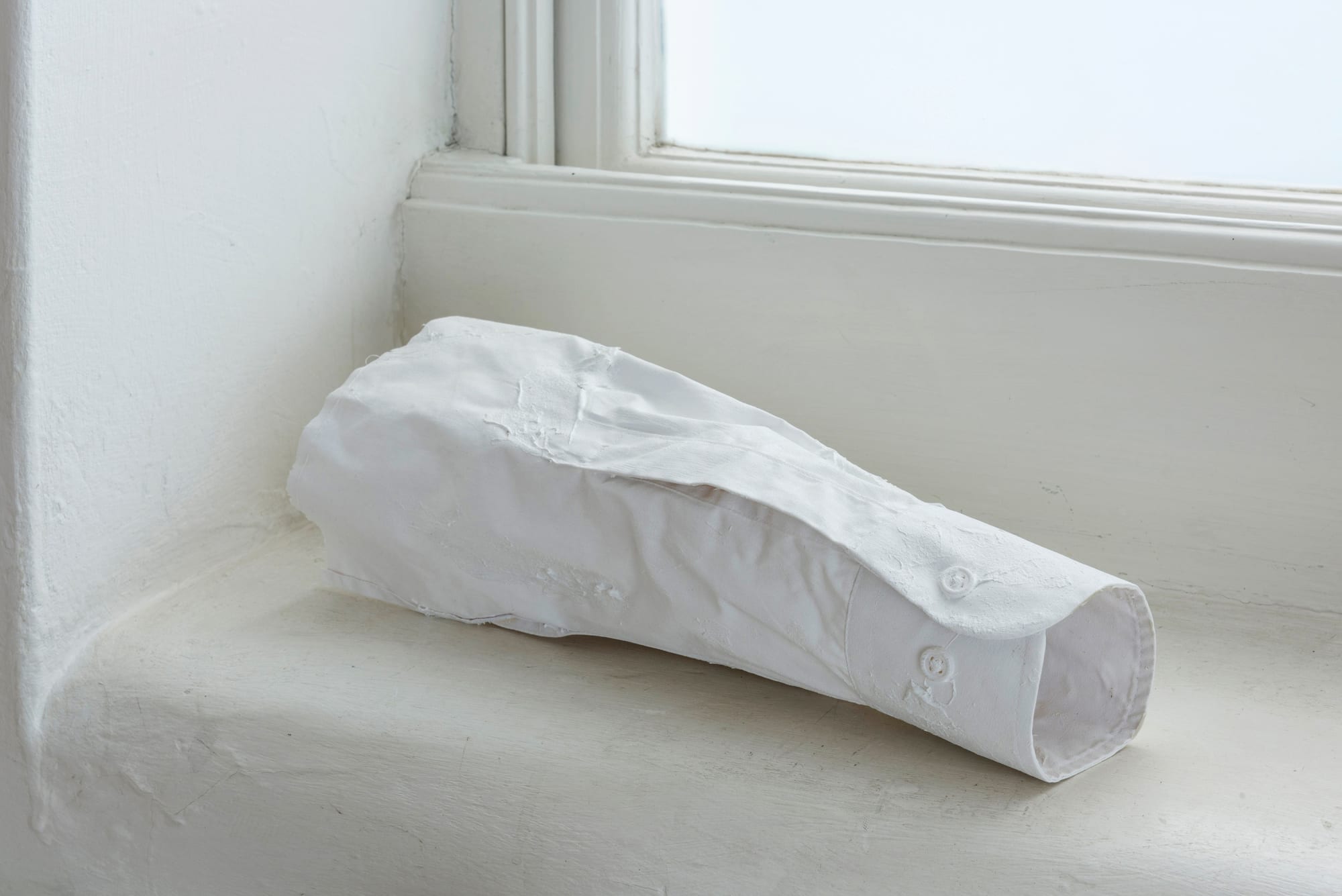 A.N. Other (II) , 2024 Cotton shirts, gesso, acrylic paint Various sizes