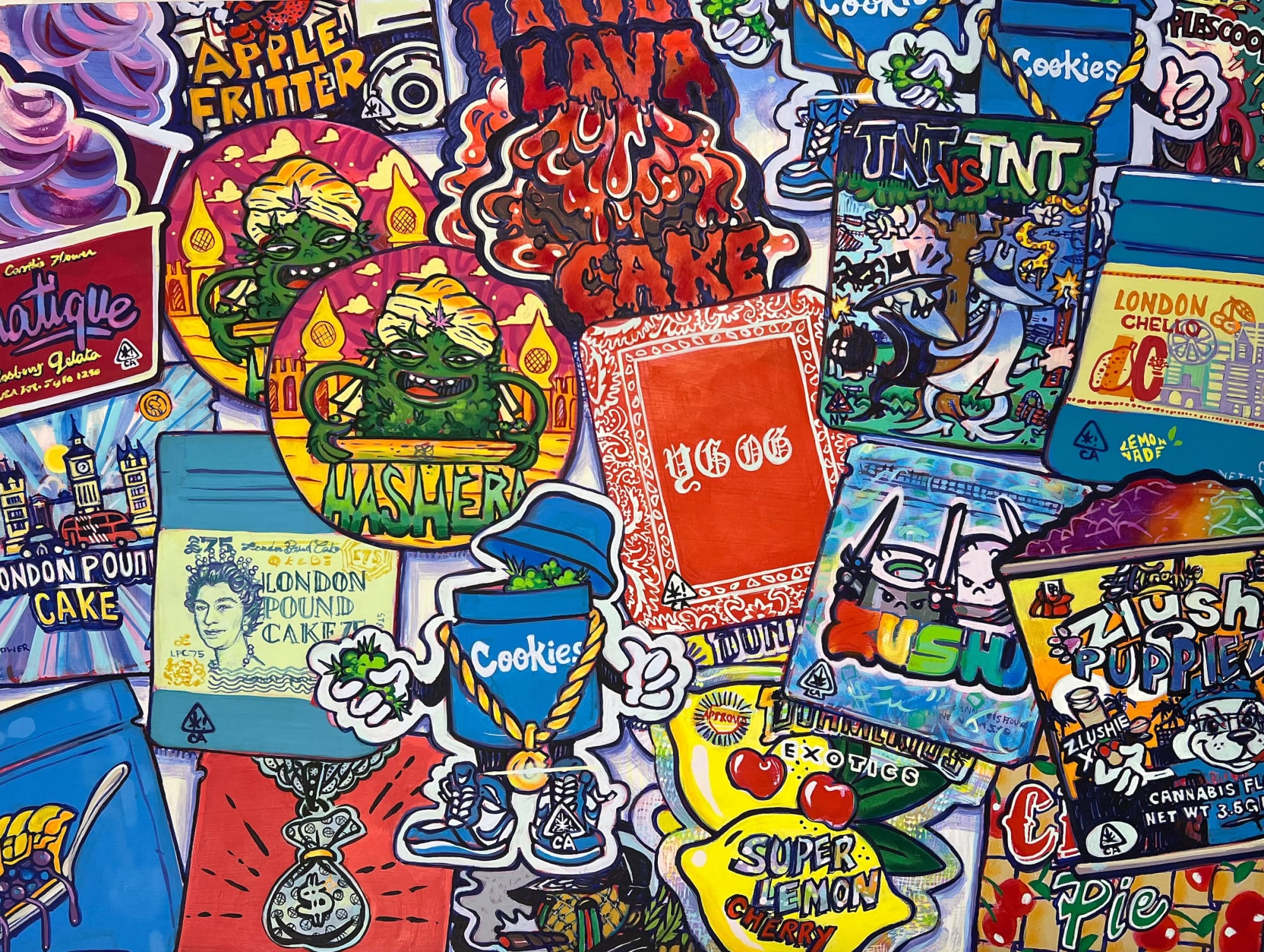 Hope Gangloff Untitled, 2024 Acrylic on wood 18 x 24 inches 45.72 x 60.96 cm