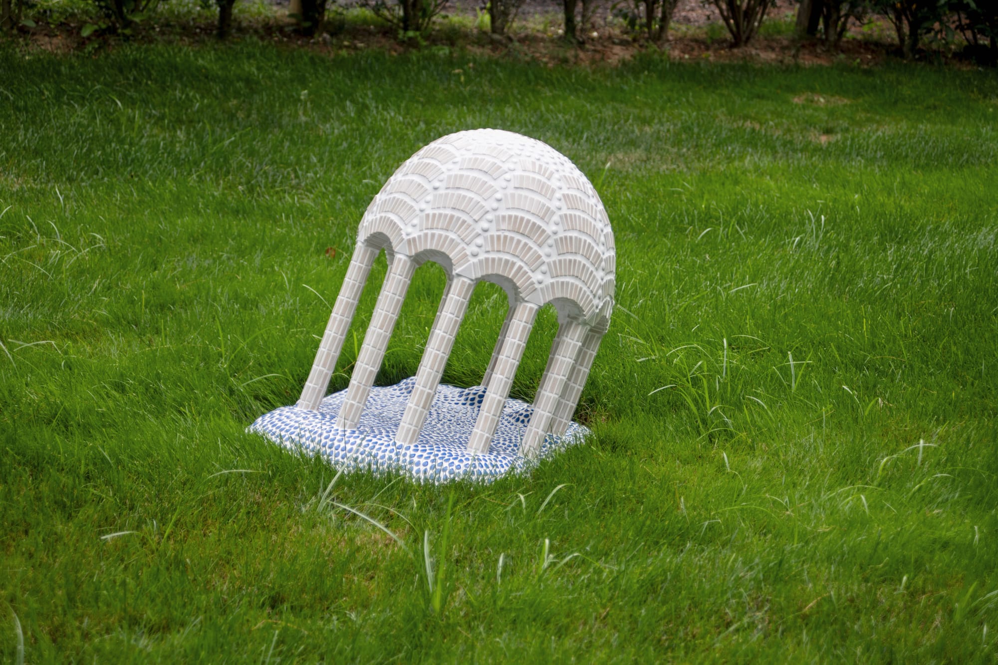 Randi Renate submergent fantasies of Cape Romano, 2024 Concrete and glazed stoneware 24 x 29 x 24 inches 60.96 x 73.66 x 60.96 cm