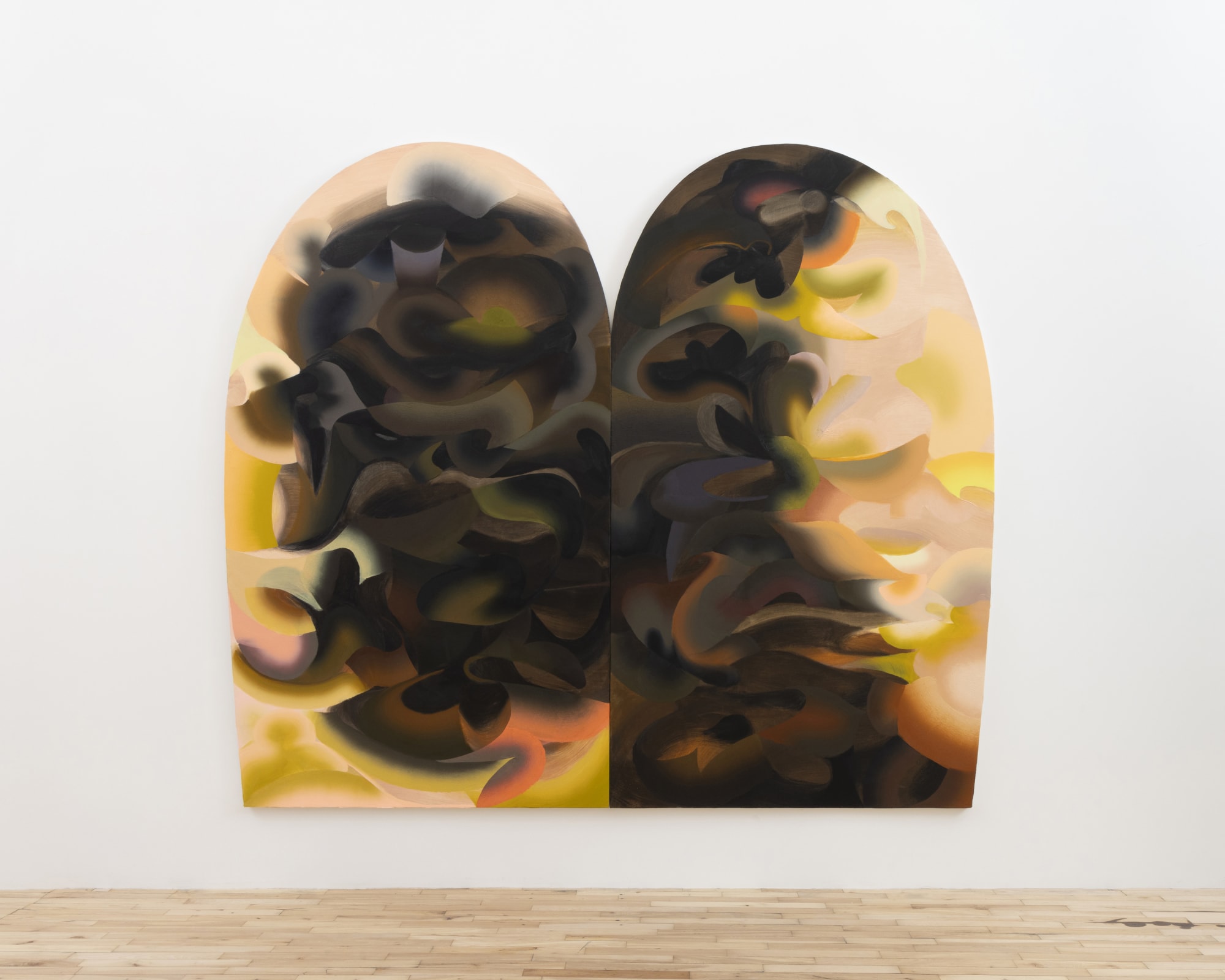 Charlotte Hallberg Soil's Slick, 2024 Oil on canvas over panel 83 x 96 inches 210 x 243 cm