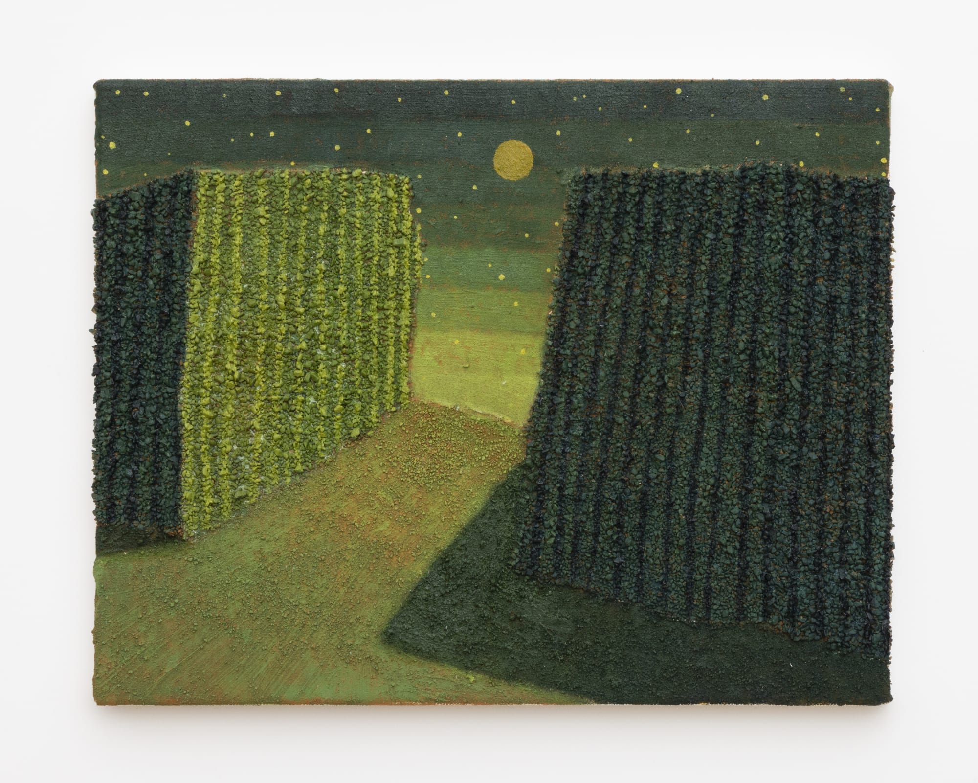 Jonathan Ryan (b. 1989) Gap, 2024 Oil and sand on canvas 11 x 14 inches 27 x 35 cm