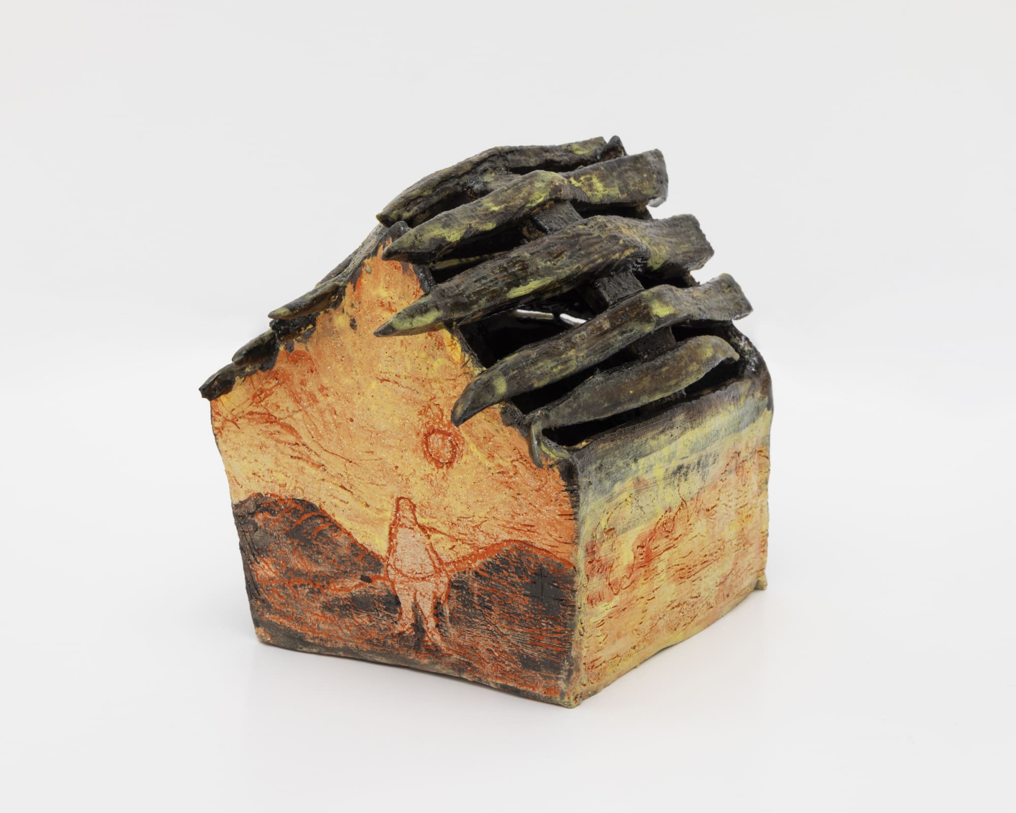 Erica Mao (b. 1994) Lone Sun, 2024 Glazed stoneware 6 x 5 1/2 x 8 1/2 inches 15 x 13 x 21 cm