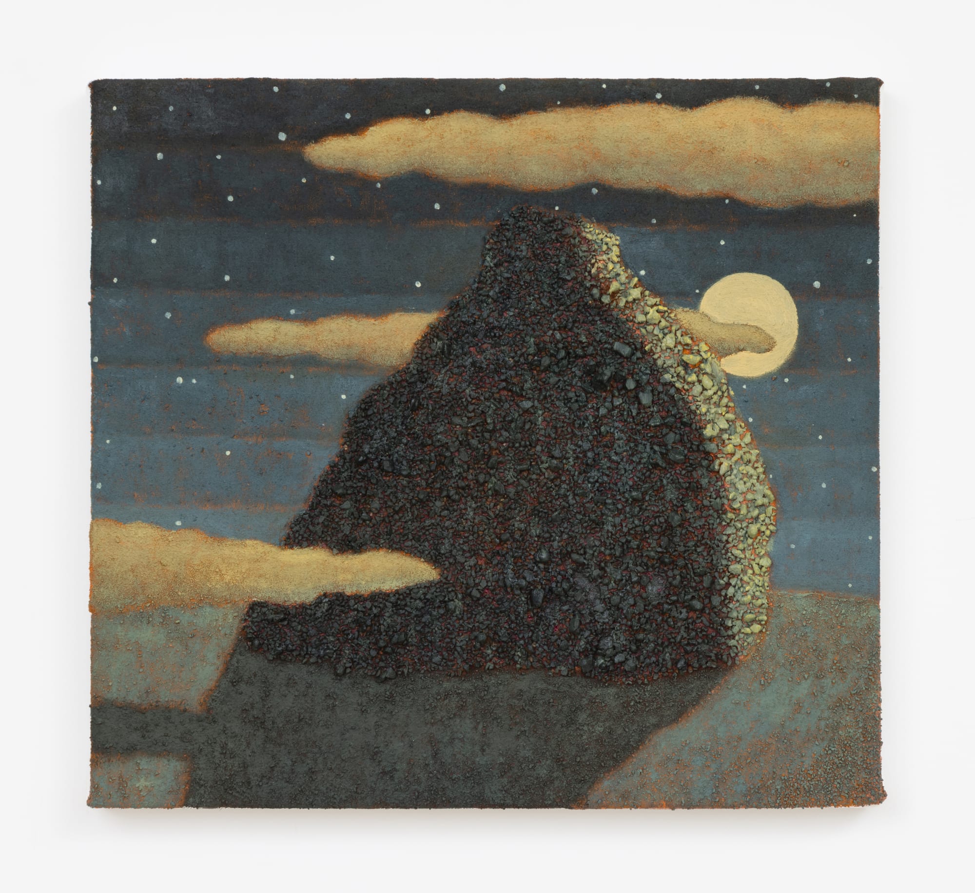 Jonathan Ryan (b. 1989) Shadow Rock, 2024 Oil and sand on canvas 12 x 13 inches 30 x 33 cm