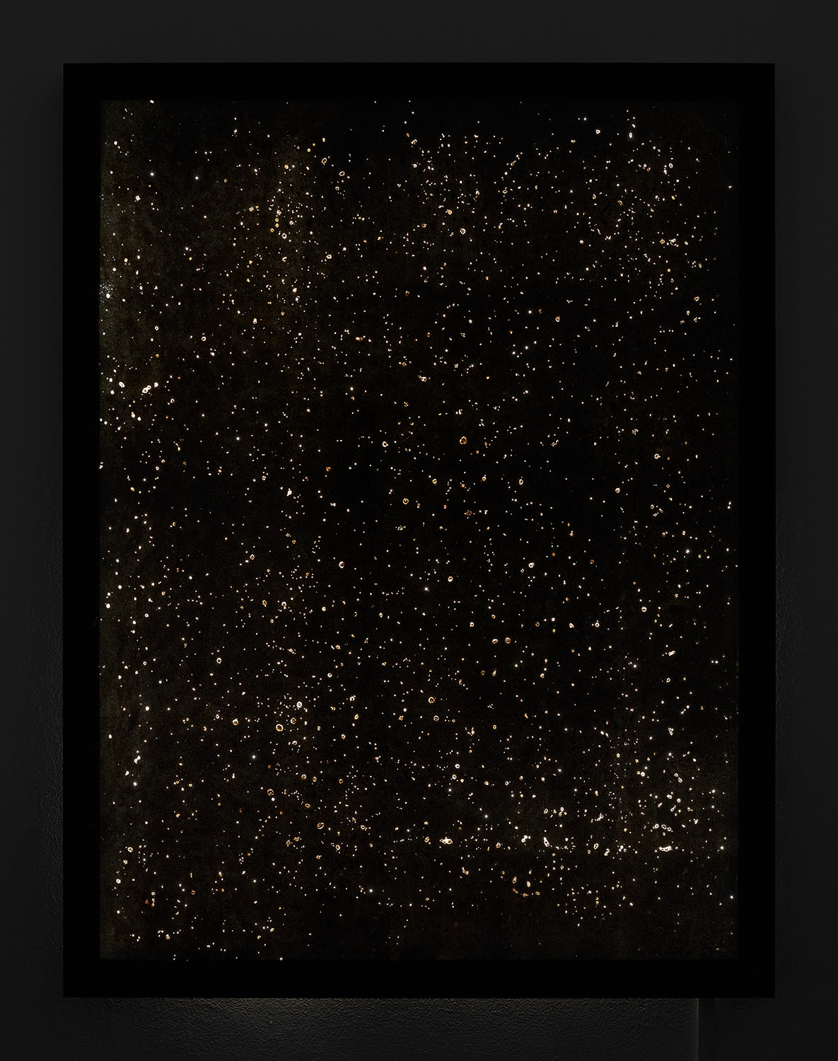 Sara Stern Untitled (Sand Box), 2024 Sand monotype, rear illumination 24 x 31 inches 60 x 78 cm