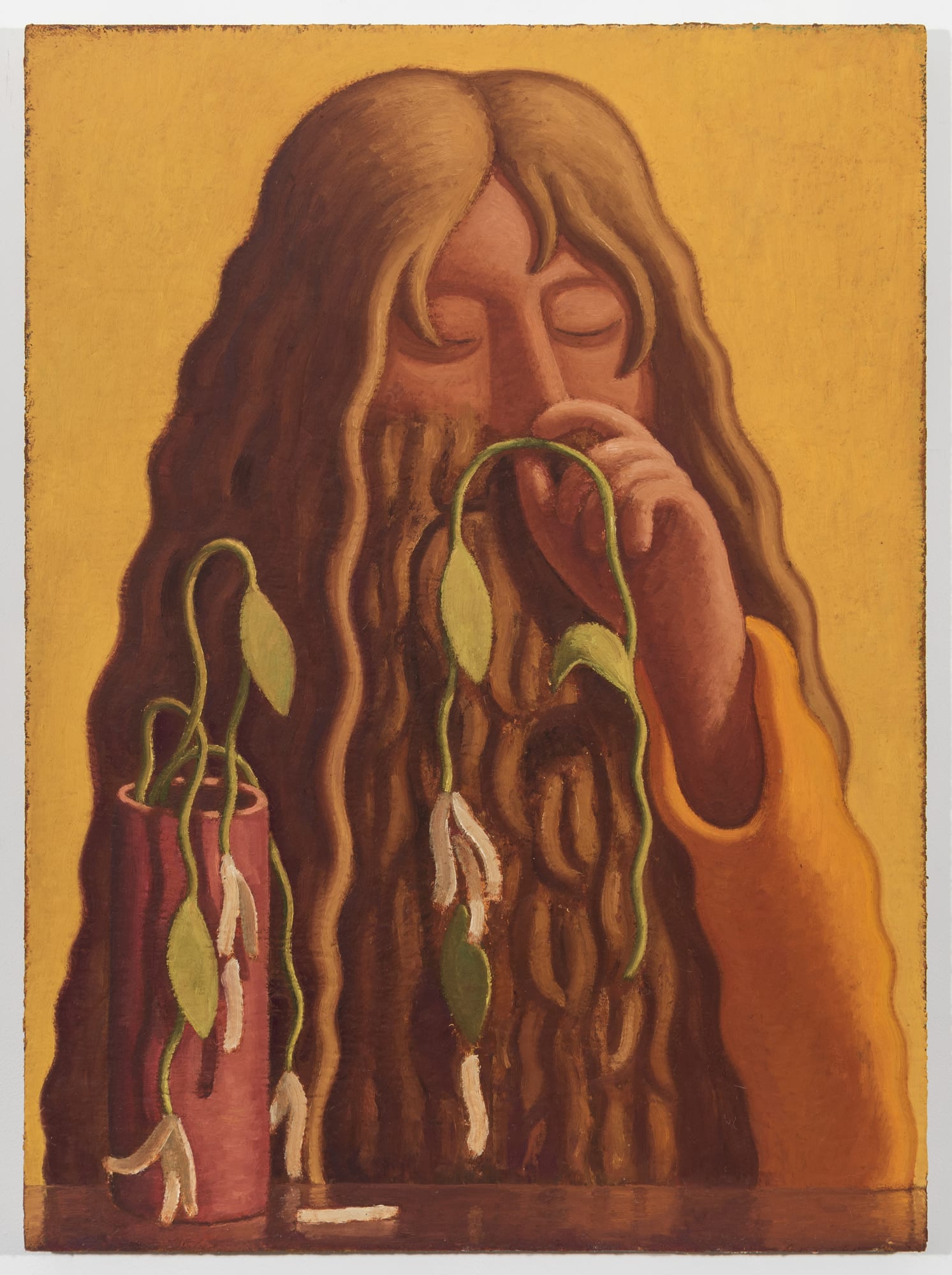 Nat Meade (b. 1975) Wilt, 2022 Oil on hemp 34 x 25 inches 86.4 x 63.5 cm