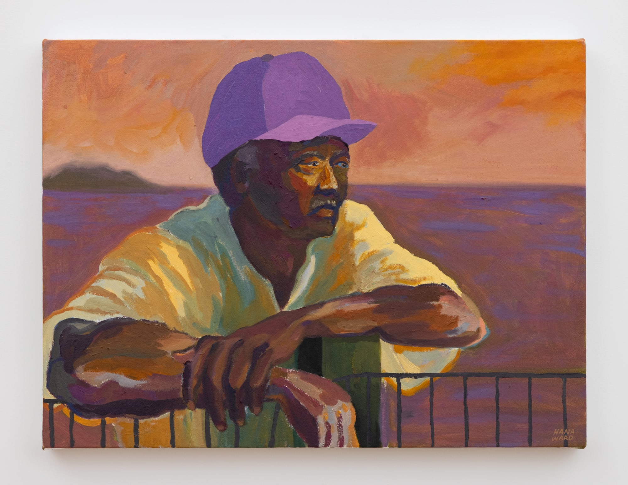 Hana Ward (b. 1989) Hope is a potential you cultivate, 2025 Oil on linen 18 x 24 x 3 inches 45 x 60 x 7 cm