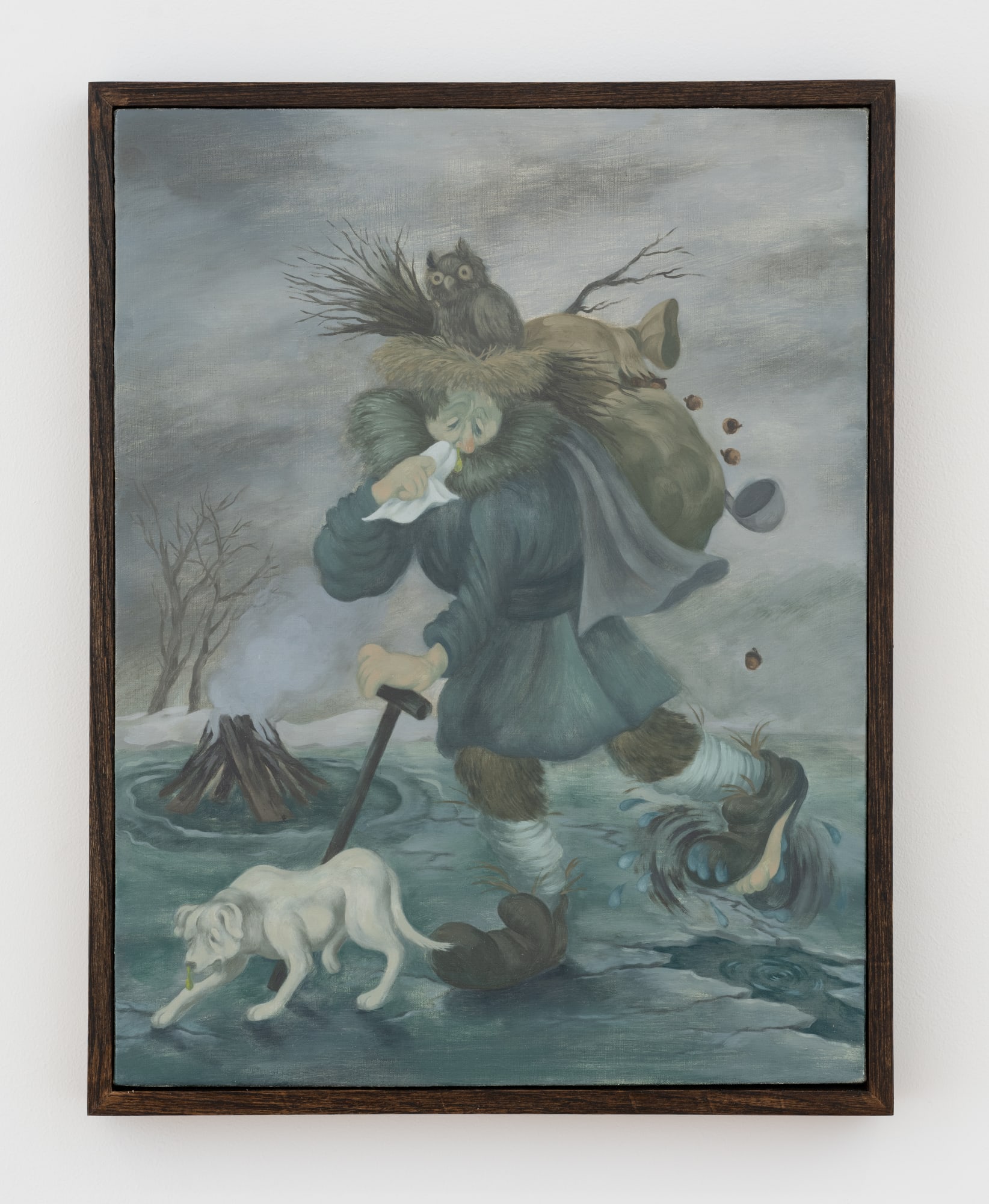 Emily Harter (b. 1997) Allegorical Figure of Winter, 2025 Oil on canvas 17 x 13 inches 43.18 x 33.02 cm 18 x 14 inches (framed) 45.72 x 35.56 cm (framed)