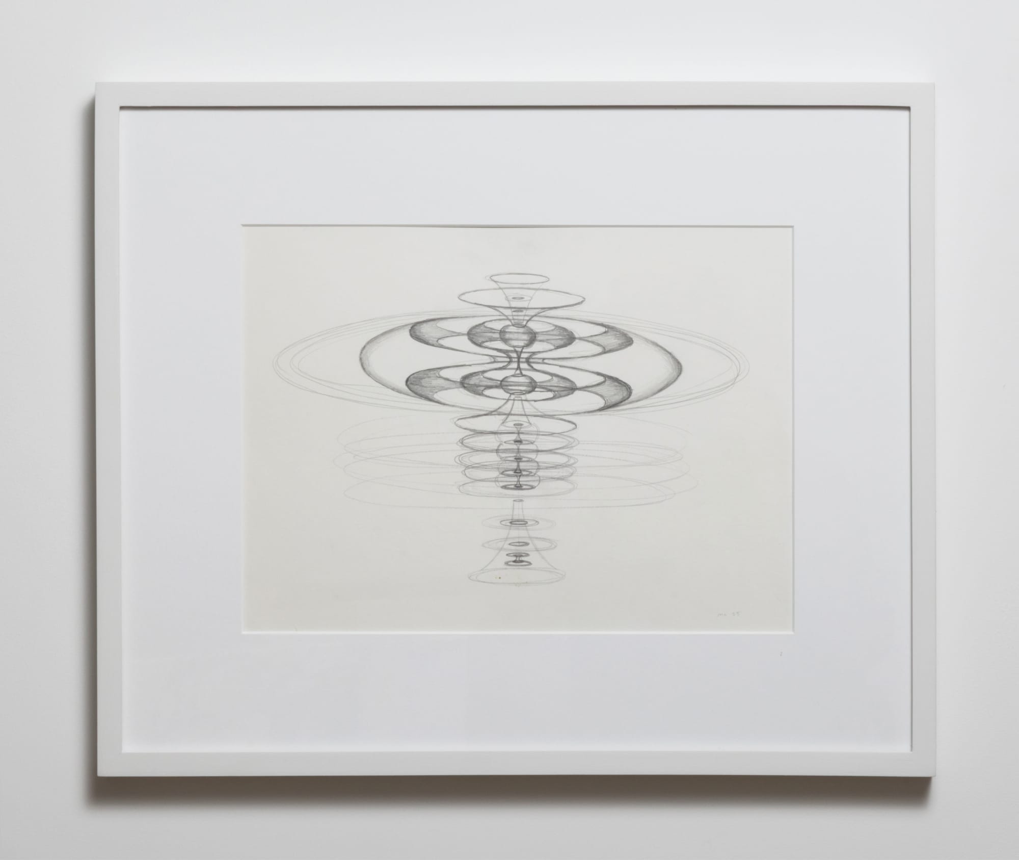 Michael Childress (b. 1987) Thought Axis 3, 2025 Pencil on paper 9 x 12 inches 22 x 30 cm 14 x 17 inches (framed) 35 x 43 cm (framed) MC327